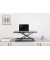Sit-Stand-Workstation ultraflach schw.