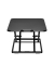 Sit-Stand-Workstation ultraflach schw.