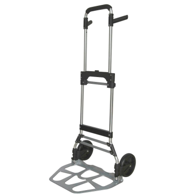 Klappkarre 8001040 tragfähig bis 120kg grau/schwarz 35x48,5cm Aluminium