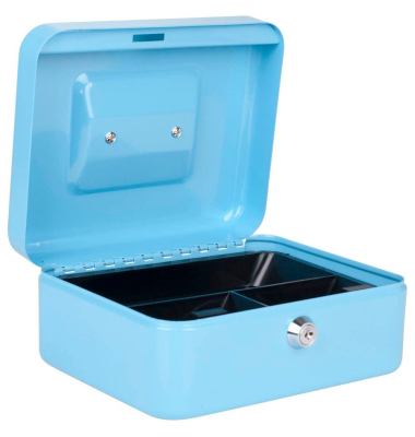Geldkassette 8007929 hellblau 200x160x90mm