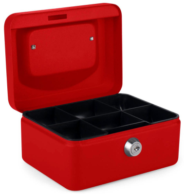 Geldkassette 8011861 Größe 1 rot 150x115x80mm
