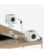 PowerCube Extended DUO USB 4-fach Steckdosenwürfel weiß