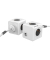 PowerCube Extended DUO USB 4-fach Steckdosenwürfel weiß