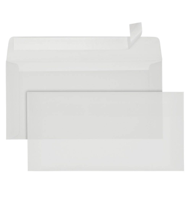 Designbriefumschlag 35663, Din Lang, haftklebend, 92g, transparent