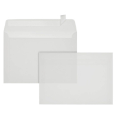 Versandtasche, haftklebend, C5, 162 x 229 mm, 92 g/m², transparent