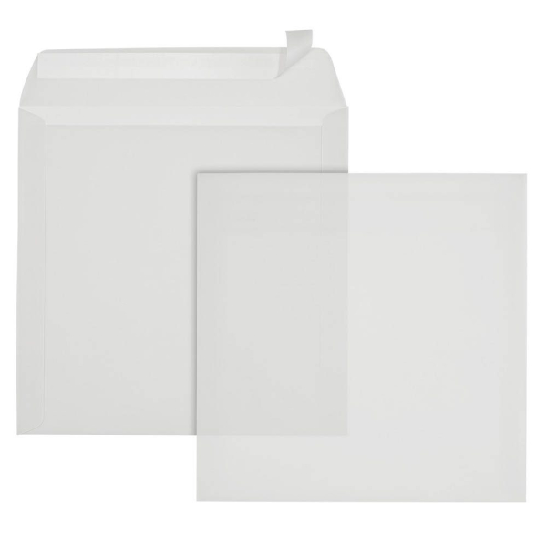 9002222035694 - Briefumschläge quadratisch ohne Fenster transparent 9002222035694 500 Stück 9002222035694 - Briefumschläge quadratisch ohne Fenster transparent 9002222035694 500 Stück