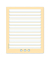Schreiblernheft 060531084, liniert / Lineatur S4, Quart 19,5x24cm, 80g, gelb, 20 Blatt / 40 Seiten