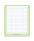 Rechenheft 060561063, kariert / Lineatur R3, Quart 19,5x24cm, 80g, grün, 20 Blatt / 40 Seiten