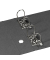 Doppelordner Postscheckordner 92800, 2xA5 quer 70mm breit Karton Wolkenmarmor schwarz