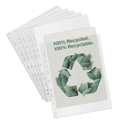 Prospekth&uuml;llen 217300, A4 transluzent genarbt, oben offen, 0,1mm