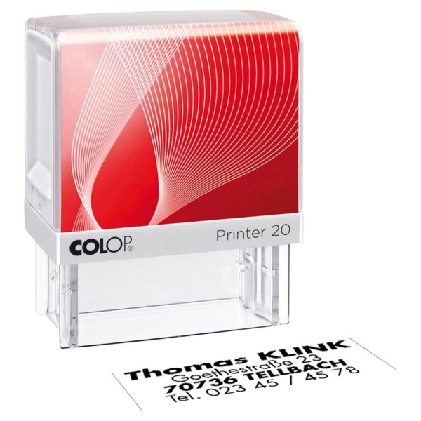 9004362491040 - COLOP Textstempel individualisierbar Printer 20 selbstfärbend schwarz ohne Logo 9004362491040 - COLOP Textstempel individualisierbar Printer 20 selbstfärbend schwarz ohne Logo
