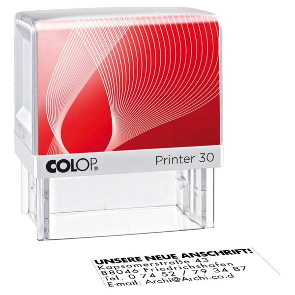 9004362491057 - COLOP Textstempel individualisierbar Printer 30 selbstfärbend schwarz ohne Logo 9004362491057 - COLOP Textstempel individualisierbar Printer 30 selbstfärbend schwarz ohne Logo