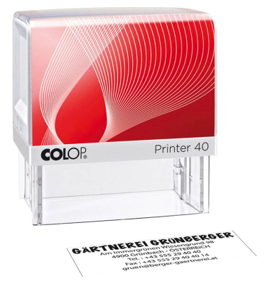 Textstempel Printer 40 mit Logo 146220