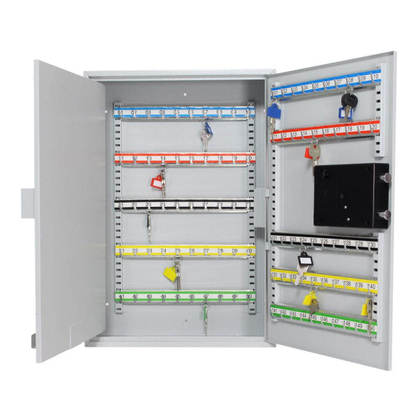 9006072108041 - ROTTNER S150 EL Schlüsselkasten grau mit 150 Haken Elektronikschloss 9006072108041 - ROTTNER S150 EL Schlüsselkasten grau mit 150 Haken Elektronikschloss