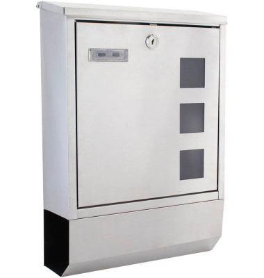 Briefkasten Corto Inox silber