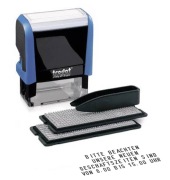 Stempel max.5 Zeilen Text inclus. 1Set 3mm 1Set 4mm