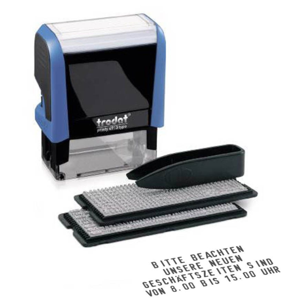 9008056431466 - Textstempel individualisierbar printy 4913 Typo selbstfärbend schwarz ohne Logo 9008056431466 - Textstempel individualisierbar printy 4913 Typo selbstfärbend schwarz ohne Logo