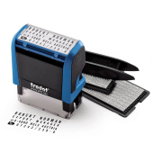 Printy 4912 TYPOmatic blau zum Selbersetzen  bis 4 Zeilen