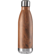 Isolierflasche Wood braun