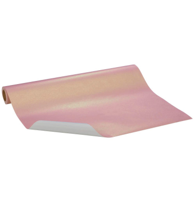Geschenkpapier Vollton Perlenglanz rosé 015119, 50cm x 20m, rose