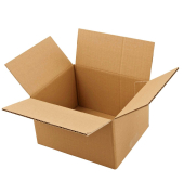 Faltkarton 185843 braun, bis DIN A6+, innen 210x180x120mm, Wellpappe 1-wellig