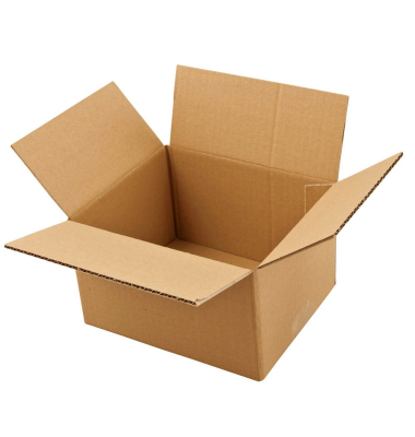 Faltkarton 185843 braun, bis DIN A6+, innen 210x180x120mm, Wellpappe 1-wellig