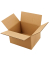 Faltkarton 185843 braun, bis DIN A6+, innen 210x180x120mm, Wellpappe 1-wellig
