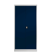 Aktenschrank entero BF5 - 7035/5003, Stahl abschließbar, 5 OH, 95 x 195 x 50 cm, blau/lichtgrau