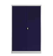 Aktenschrank entero BF6 - 12 -7035/5003, Stahl abschließbar, 5 OH, 120 x 195 x 60 cm, blau/lichtgrau