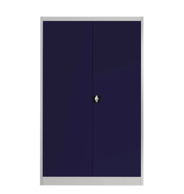Aktenschrank entero BF6 - 12 -7035/5003, Stahl abschließbar, 5 OH, 120 x 195 x 60 cm, blau/lichtgrau