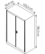Aktenschrank entero BF6 - 12 -7035/7035, Stahl abschließbar, 5 OH, 120 x 195 x 60 cm, lichtgrau