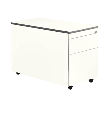 Rollcontainer weiß 3 Auszüge