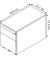 Rollcontainer weiß 3 Auszüge