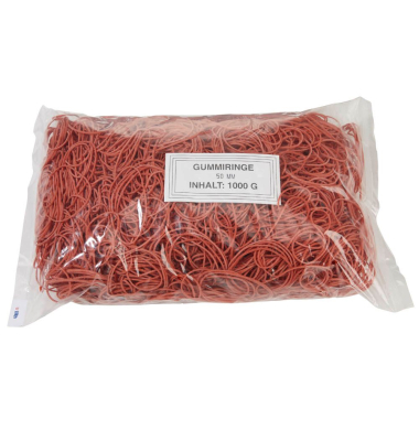 Gummiringe rot