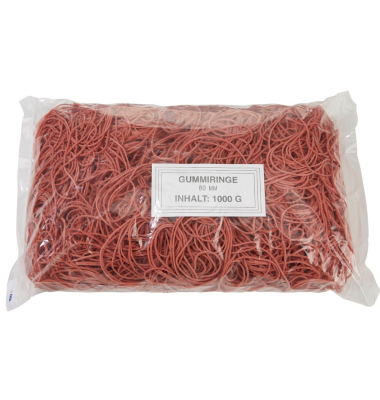 Gummiringe rot