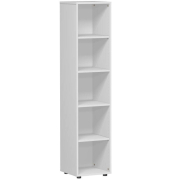 Bücherregal lichtgrau 4 Fachböden