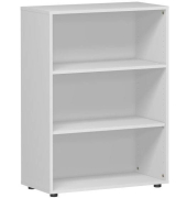 Bücherregal lichtgrau 2 Fachböden