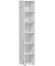 Bücherregal lichtgrau 5 Fachböden