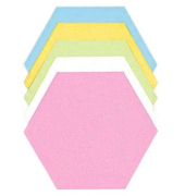 Moderationskarten Wabe farbig sortiert 18,5x16,2cm