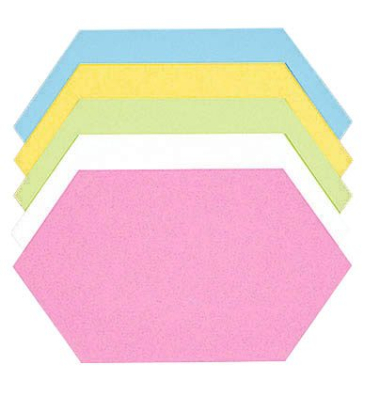 Moderationskarten Königswabe farbig sortiert 29x16,5cm