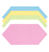 Moderationskarten Rhombus farbig sortiert 20,5x9,5cm