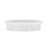 Haftmagnete rund 24x6,3mm (ØxH) weiß 330g Haftkraft