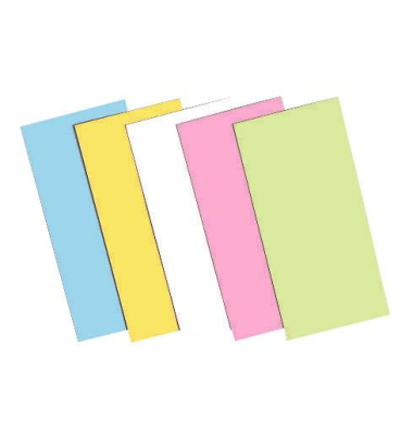 Moderationskarten 100110259588954, 20x10cm, rechteckig, 120g, farbig sortiert 