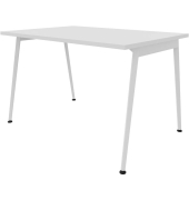 Schreibtisch X3, 75cm (H), 120x80cm (BxT), rechteckig, weiß / weiß