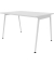 Schreibtisch X3, 75cm (H), 120x80cm (BxT), rechteckig, weiß / weiß
