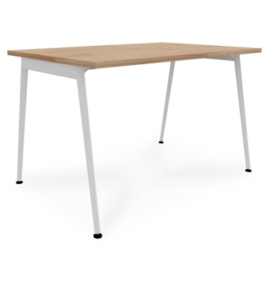 Schreibtisch X3, 75cm (H), 120x80cm (BxT), rechteckig, ulme / weiß