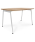 Schreibtisch X3, 75cm (H), 120x80cm (BxT), rechteckig, ulme / weiß