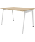 Schreibtisch X3, 75cm (H), 120x80cm (BxT), rechteckig, eiche / weiß