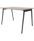 Schreibtisch X3, 75cm (H), 120x80cm (BxT), rechteckig, beton / dunkelgrau