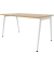 Schreibtisch X3, 75cm (H), 140x80cm (BxT), rechteckig, eiche / weiß